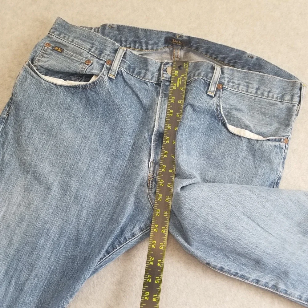 Polo Ralph Lauren Jeans Mens 38x30 Blue Hampton Relaxed Straight Classic
